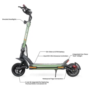 EMOVE Cruiser V2 – 52V and 60V Quad Suspension 62-Mile Long-Range Scooter